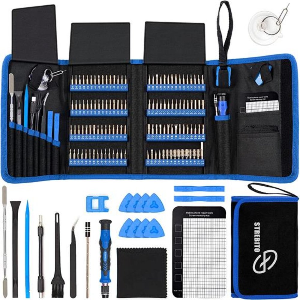 Screwdriver Set 142Piece Electronics Precision Screwdriver with 120Bits Magnetic